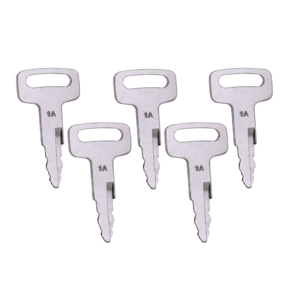 5 Pieces Ignition Key KEY00-GB01A NIS-1A 1A fits Nissan Forklift Heavy Equipment